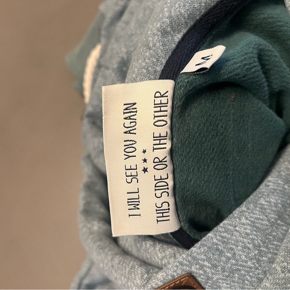 Naketano Blue Hoodie with Brown Patch - Picture 9 of 9